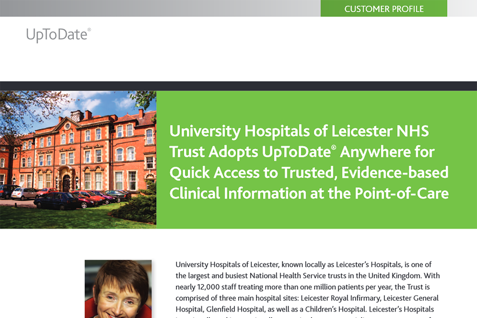 Uptodate Success Story University Hospitals Of Leicester Nhs Trust Wolters Kluwer